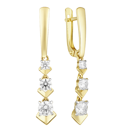 Серьги кл3540а-62 Золото