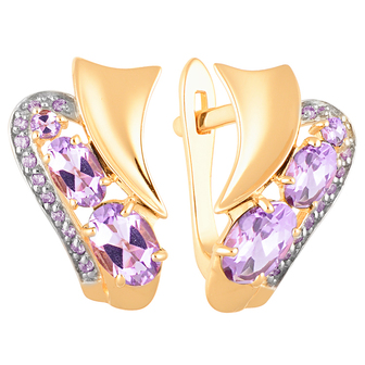 Серьги кл2252а-3 Золото