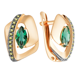 Серьги кл3363а-26 Золото