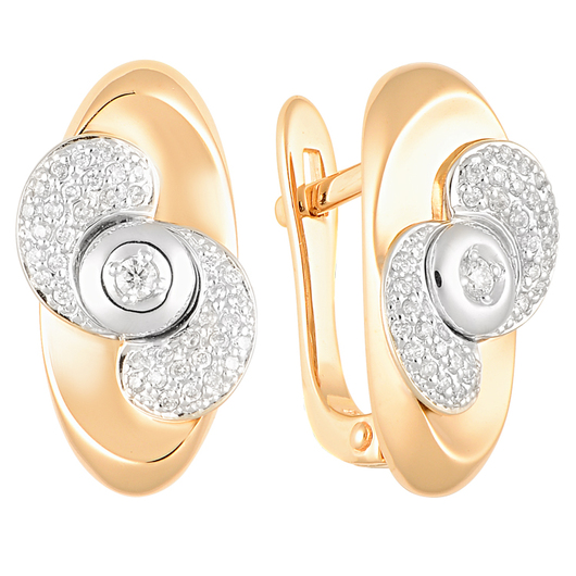 Серьги 1021305 Золото