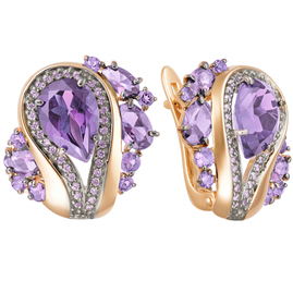 Серьги кл2909а-3 Золото