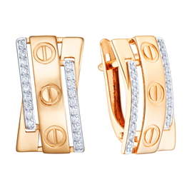 Серьги кл3973а Золото