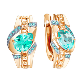 Серьги кл3976а-64 Золото