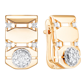 Серьги 1022064 Золото