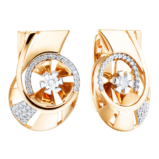 Серьги 1022420 Золото