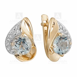 Серьги кл1690а-13 Золото