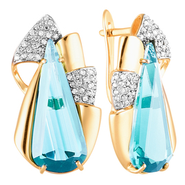 Серьги кл2133а-63 Золото