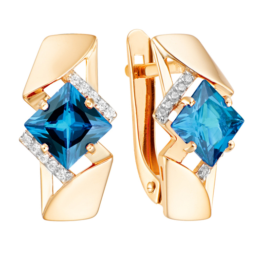 Серьги кл3730а-28 Золото