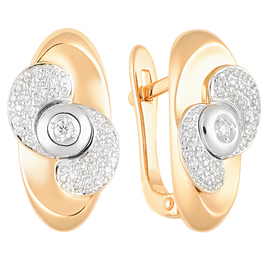 Серьги 1021305 Золото