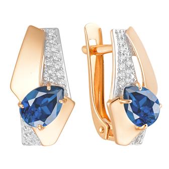 Серьги кл3018а-27 Золото