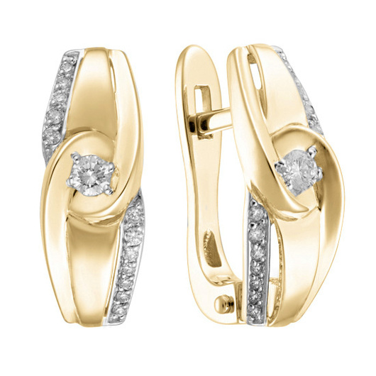 Серьги 1021862 Золото