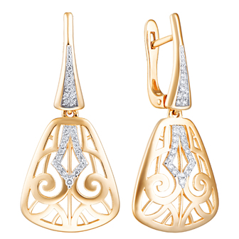 Серьги 1022080 Золото