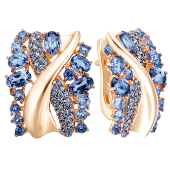 Серьги кл3708а-78 Золото