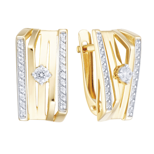 Серьги кл3968а-03 Золото