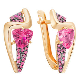 Серьги кл3167а-30 Золото