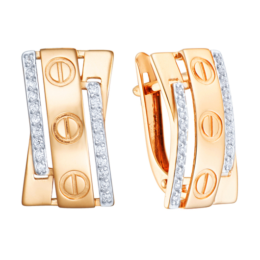 Серьги кл3973а Золото