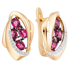 Серьги кл3474а-30 Золото