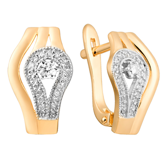 Серьги 1021132 Золото