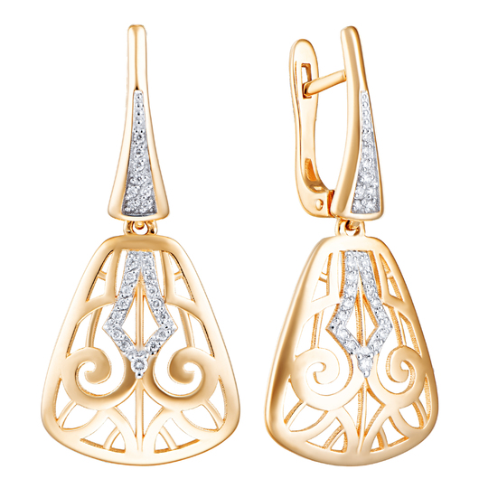 Серьги 1022080 Золото