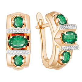 Серьги 2021696 Золото