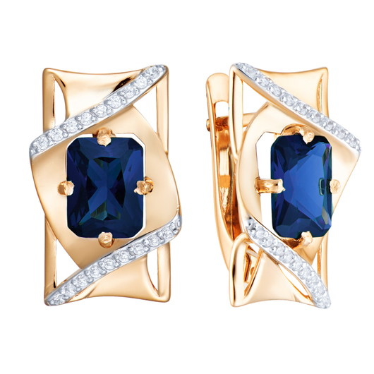 Серьги кл3984а-28 Золото