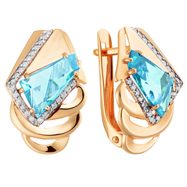 Серьги кл3083а-63 Золото