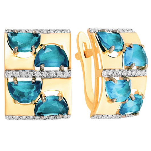 Серьги кл2339а-58 Золото