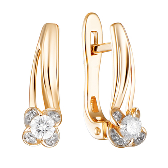 Серьги 1021822 Золото