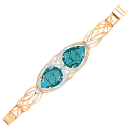 Браслет бр075-58 Золото