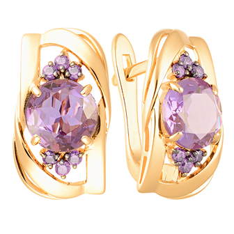 Серьги кл2146а-3 Золото