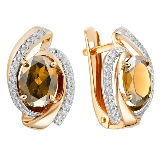 Серьги кл3657а-6 Золото