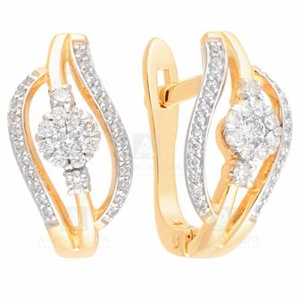 Серьги 1021366 Золото