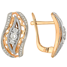 Серьги 1020928 Золото
