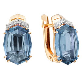 Серьги кл3648а-87 Золото