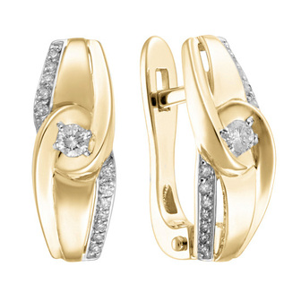 Серьги 1021862 Золото