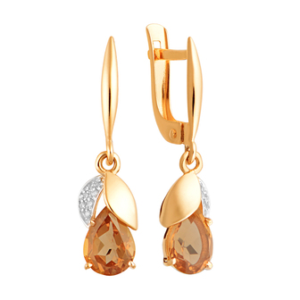 Серьги кл2636а-48 Золото