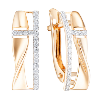 Серьги кл4329а-01 Золото