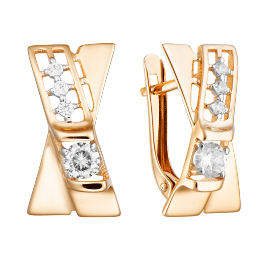 Серьги кл3686а Золото