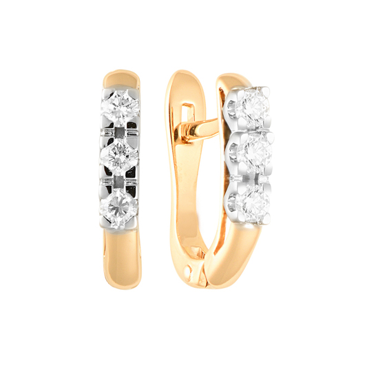 Серьги 1021186 Золото