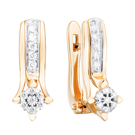 Серьги 1022041 Золото