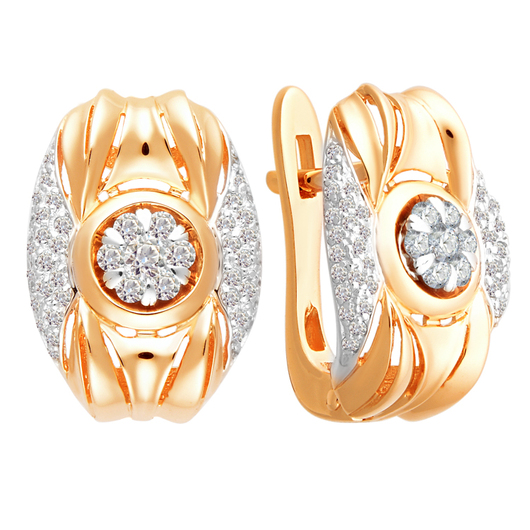 Серьги 1021531 Золото