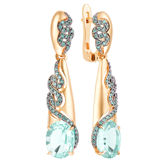 Серьги кл2976а-64 Золото