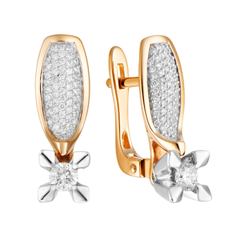 Серьги 1021945 Золото