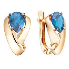 Серьги кл3636а-28 Золото