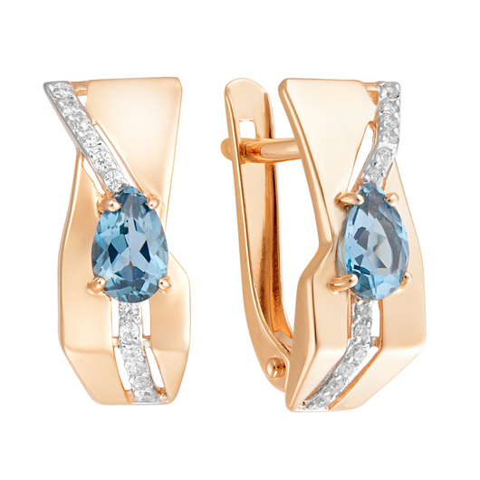 Серьги кл3028а-28 Золото