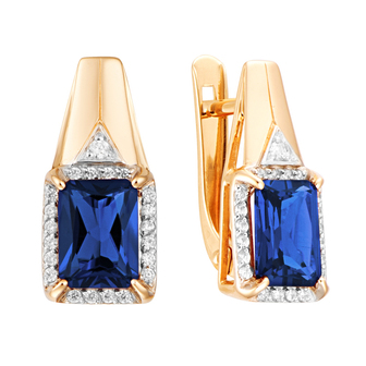 Серьги кл3481а-27 Золото