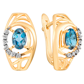 Серьги кл1618а-28 Золото