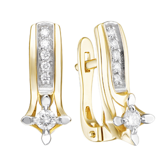 Серьги 1022054 Золото