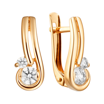 Серьги кл3591а-62 Золото