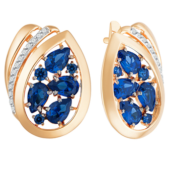 Серьги кл3360а-27 Золото